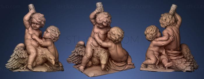 3D модель Ангел на кресте (STL)